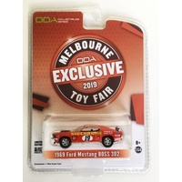 DDA 1/64 #19 Melbourne Toyfair 1969 Sidchrome Ford Mustang Boss 302 51236-B Diecast