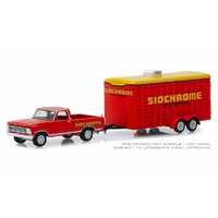 DDA 1/64 1967 Ford F-100 Sidchrome with Sidchrome Enclosed Car Hauler 51242 Diecast