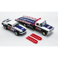 1:64 Allan Moffat U100 Brut 1969 Trans Am Mustang w/Ford F-350 Brut Ramp Truck