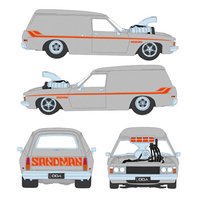 DDA 1/24 Silver Holden HZ Panel Van w/Supercharged LS Engine Fully Detailed