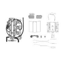 DDA 1/24 LC/LJ 6 cyl Engine w/Triple Carbs Plastic Model Kit Accessory
