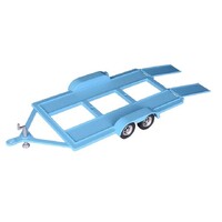 DDA 1/18 Metal Trailer Blue with Plastic Tow Bar Diecast Trailer 76009DDA3
