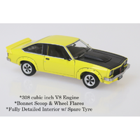 DDA 1/24 A9X Torana 308 Yellow Factory Car - Fully Detailed Diecast