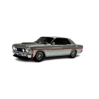 DDA 1/24 Silver Ford XW GTHO Standard Spectra Rides Light Up Plastic Model Car