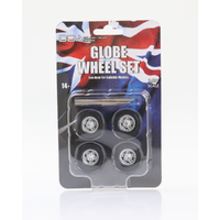 DDA 1/24  Set of 4 x Globe Wheels w/Tyres & Axles - Suits Standard Models - Holden HQ & HJ - Ford XW & XY