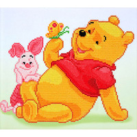 Diamond Dotz Pooh With Piglet 36 x 32 cm.
