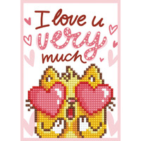 Diamond Dotz Card Kit, Love You, 12.6 x 17.7cm
