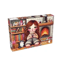 Delfy Fireside Evening Bliss 1000pc Jigsaw Puzzle