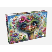 Delfy Ostrich and Friends 1000pc Jigsaw Puzzle