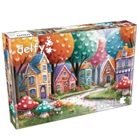 Delfy Rainbow Colored Street 1000pc Jigsaw Puzzle 26017