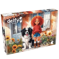 Delfy Red Curls And Paws 1000pc Jigsaw Puzzle 26018
