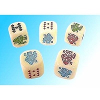 Poker Dice in Plastic Case DIC16PWC
