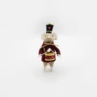 Felt Circus Mouse w/ Drummer