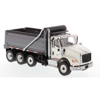 Diecast Masters 1/50 International HX620 White Dump Truck Diecast Model