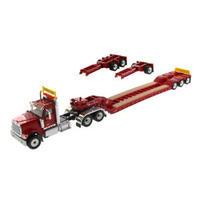 Diecast Masters 1/50 International HX520 Red Tandem Tractor with XL 120 Trailer Diecast Model