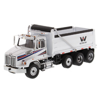 Diecast Masters 1/50 Western Star 4700 SB White Dump Truck Diecast Model