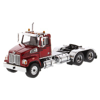Diecast Masters 1/50 Western Star 4700 SF Tandem Truck Tractor Metallic red cab Diecast Model