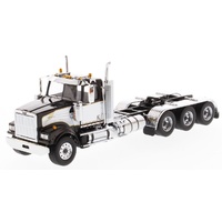 Diecast Masters 1/50 Western Star 4900 SF Day Cab Tridem Tractor – Black cab with white decoration Diecast Model