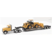 Diecast Masters 1/87 Cat CT681 Day Cab with Lowboy trailer and 950G Wheel Loader