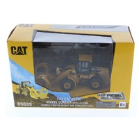 Diecast Masters 1/64 CAT 950M Wheel Loader with Log Forks & Accessories