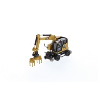 Diecast Masters 1/87 Caterpillar M323F Railroad Wheeled Excavator Diecast Model