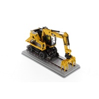 Diecast Masters 1/50 M323F Railroad Wheeled Excavator Safety Yellow Colour Diecast Model