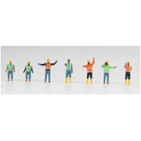 Diecast Masters 1/50 Construction Worker Figures Set (7pc)