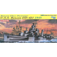 Dragon 1/350 U.S.S. Benson DD-421 1945 Plastic Model Kit DR1032