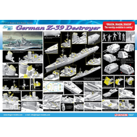 Dragon 1/350 German Z-39 Class Destroyer Plastic Model Kit DR1037