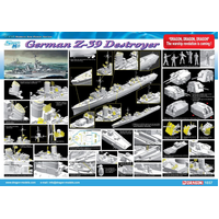 Dragon 1/350 German Z-39 Class Destroyer Plastic Model Kit DR1037