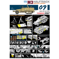 Dragon 1/35 IDF M3 Halftrack Morter Carrier Plastic Model Kit DR3597