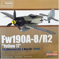 Dragon Wings 1/72 Fw190A-8/R2 Yellow 17 Diecast Aircraft Pre-owned A1 Condition