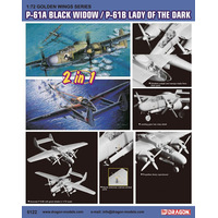 Dragon 1/72 P-61A Black Window/ P-61B Lady of the Dark Plastic Model Kit DR5122