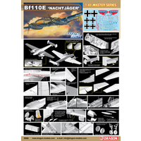 Dragon 1/48 Bf110E Nachtjager Plastic Model Kit DR5566