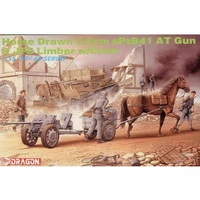 Dragon 1/35 Horse Drawn 2.8cm SPzB41 AT Gun & JF8 Limber w/Crew Plastic Model Kit DR6079