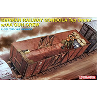 Dragon 1/35 German Railway Gondola Type Ommr w/AA Gun Crew Plastic Model Kit DR6086