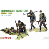 Dragon 1/35 German Anti-Tank Team (France 1940) Plastic Model Kit DR6196