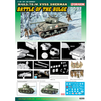 Dragon 1/35 US M4A3 Sherman Battle of the Bulge Plastic Model Kit DR6255
