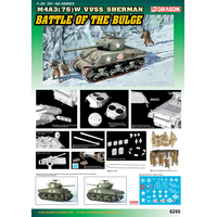 Dragon 1/35 US M4A3 Sherman Battle of the Bulge Plastic Model Kit DR6255