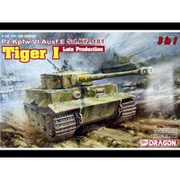 Dragon 1/35 Tiger I Late Production (3 in 1) Plastic Model Kit 6406