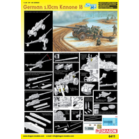Dragon 1/35 German s.10cm Kanone 18 Plastic Model Kit DR6411
