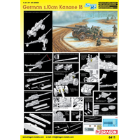Dragon 1/35 German s.10cm Kanone 18 Plastic Model Kit DR6411