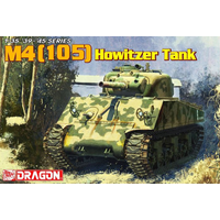 Dragon 1/35 M4 (105) Howitzer Tank Plastic Model Kit DR6548