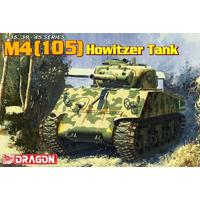 Dragon 1/35 M4 (105) Howitzer Tank Plastic Model Kit DR6548