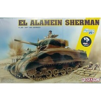Dragon 1/35 El Alamein Sherman (w/ Magic Tracks) Plastic Model Kit [6617]
