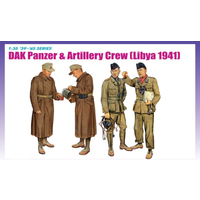Dragon 1/35 DAK Panzer & Artillery Crew (Libya 1941) Plastic Model Kit DR6693