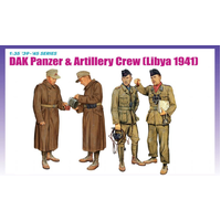 Dragon 1/35 DAK Panzer & Artillery Crew (Libya 1941) Plastic Model Kit DR6693