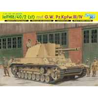 Dragon 1/35 leFH18/40/2 (Sf) auf G.W. Pz.Kpfw.III/IV Plastic Model Kit DR6710