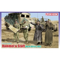 Dragon 1/35 Rommel & Staff, North Africa 1942 Plastic Model Kit DR6723
