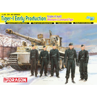 Dragon 1/35 Tiger 1 Tank Early Production Wittmanns Command Plastic Model Kit DR6730